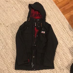 Penfield fleece lined rain jacket